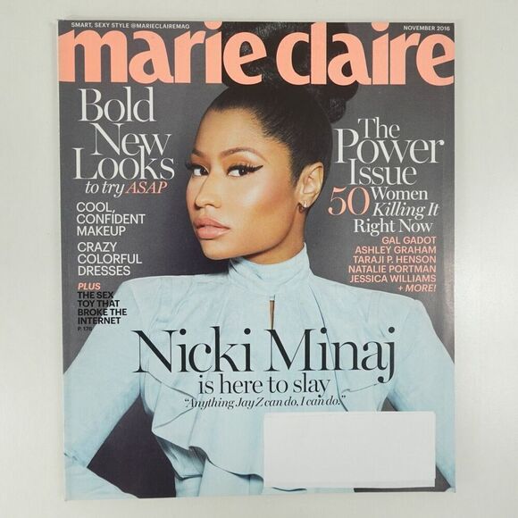 Marie Claire Magazine November 2016 Nicki Minaj The Power Issue - Picture 1 of 6